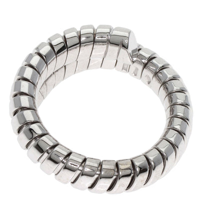 Bvlgari Ring K18Wg Silver Tubogas