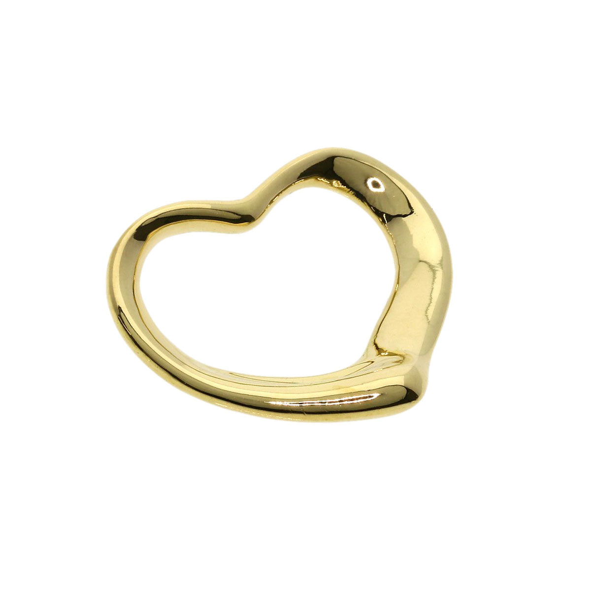 Tiffany&Co. Pendant Top 18K Yellow Gold Gold Open Heart