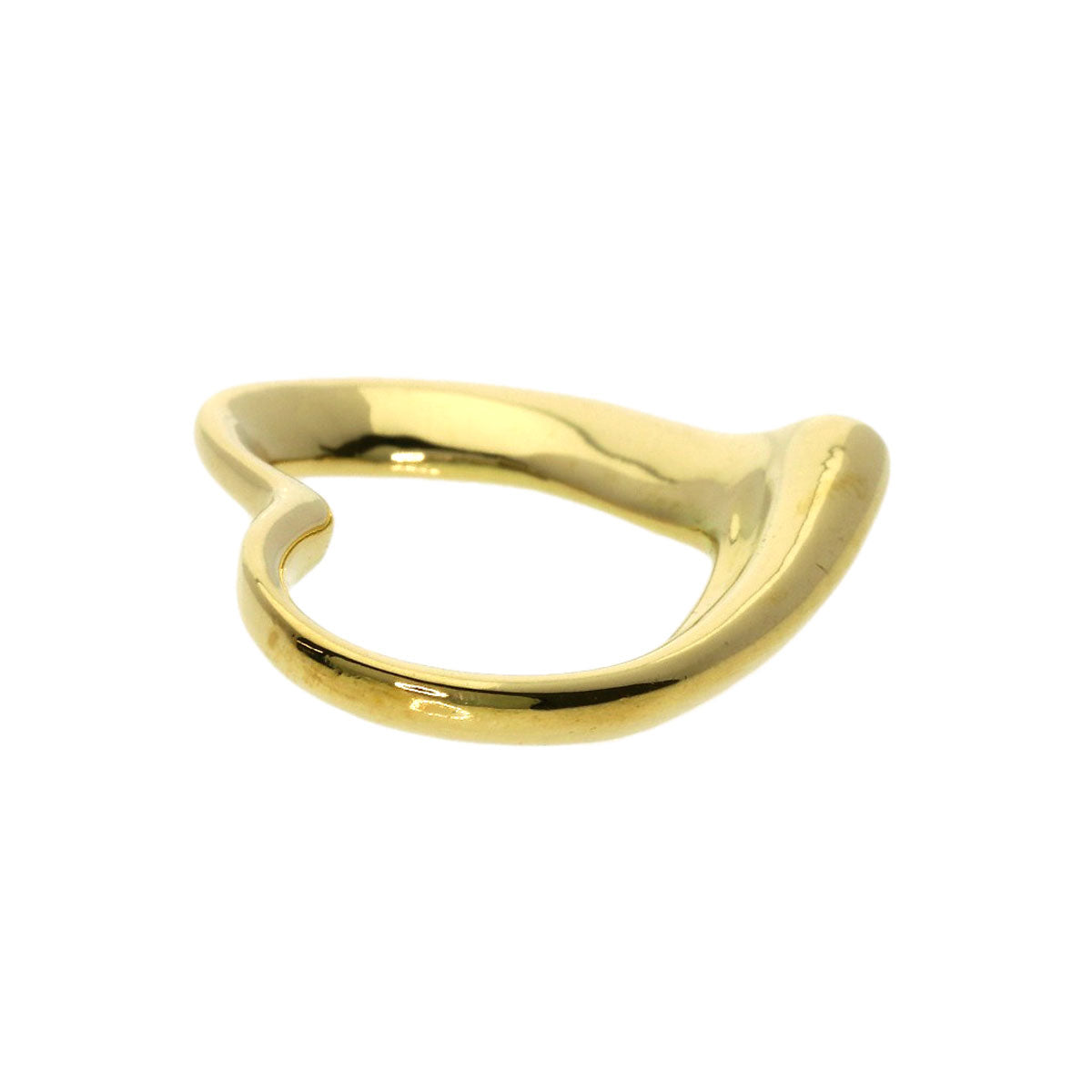 Tiffany&Co. Pendant Top 18K Yellow Gold Gold Open Heart
