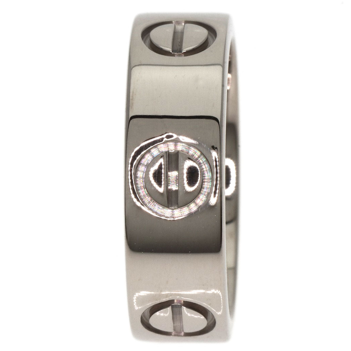 Cartier Ring K18Wg Silver Love Ring #48