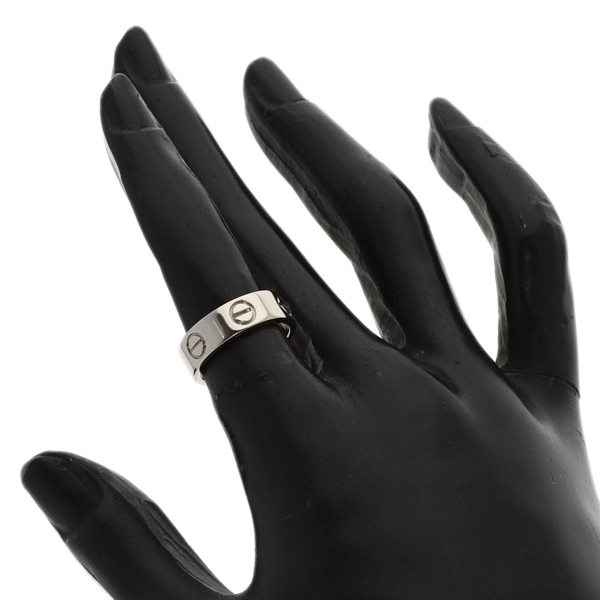 Cartier Ring K18Wg Silver Love Ring #48