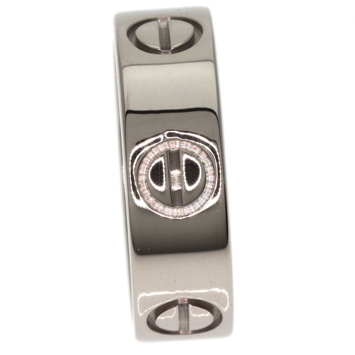 Cartier Ring K18Wg Silver Love Ring #48