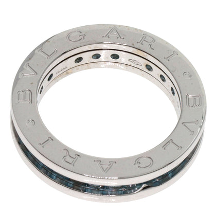 Bvlgari Ring K18Wg Silver B-Zero1 B-Zero One 1 Band Xs Blue Topaz #49