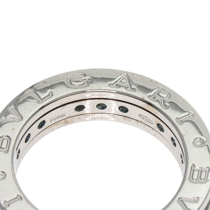 Bvlgari Ring K18Wg Silver B-Zero1 B-Zero One 1 Band Xs Blue Topaz #49