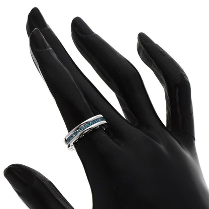 Bvlgari Ring K18Wg Silver B-Zero1 B-Zero One 1 Band Xs Blue Topaz #49