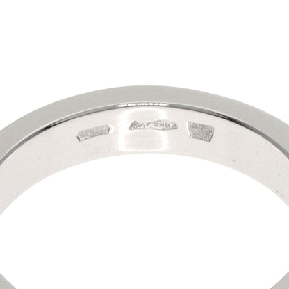 Bvlgari Ring K18Wg Silver Double Logo Diamond