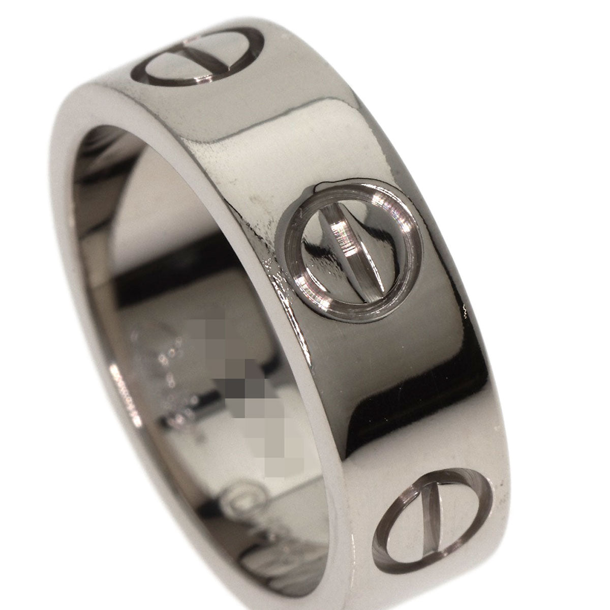 Cartier Ring K18Wg Silver Love Ring #47