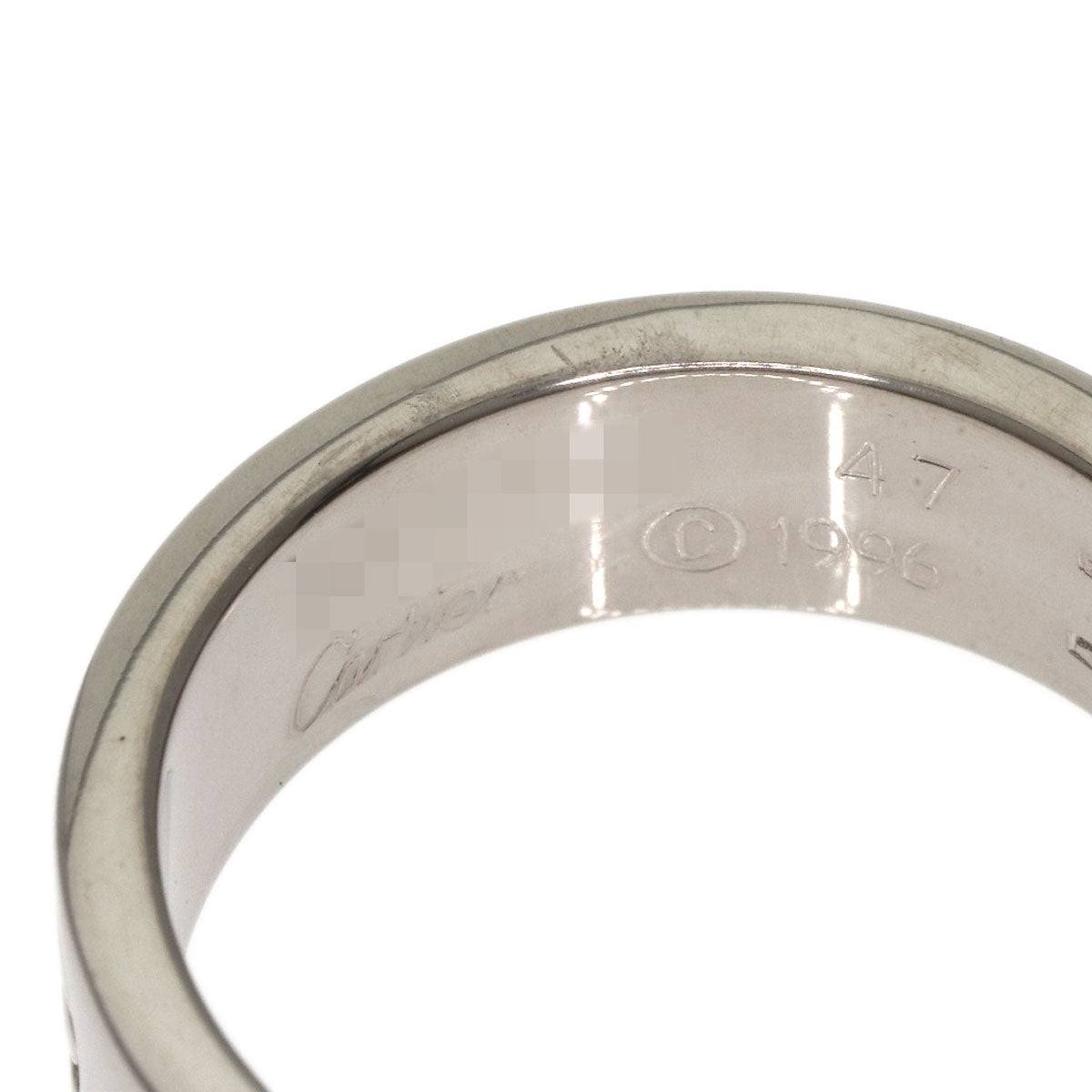 Cartier Ring K18Wg Silver Love Ring #47