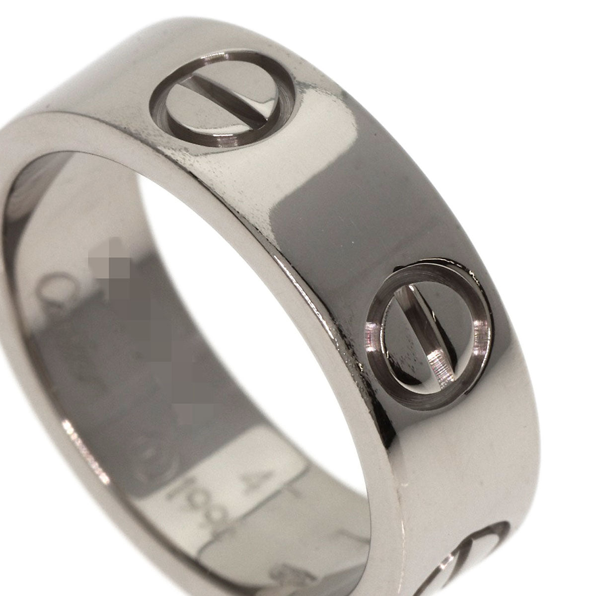 Cartier Ring K18Wg Silver Love Ring #47