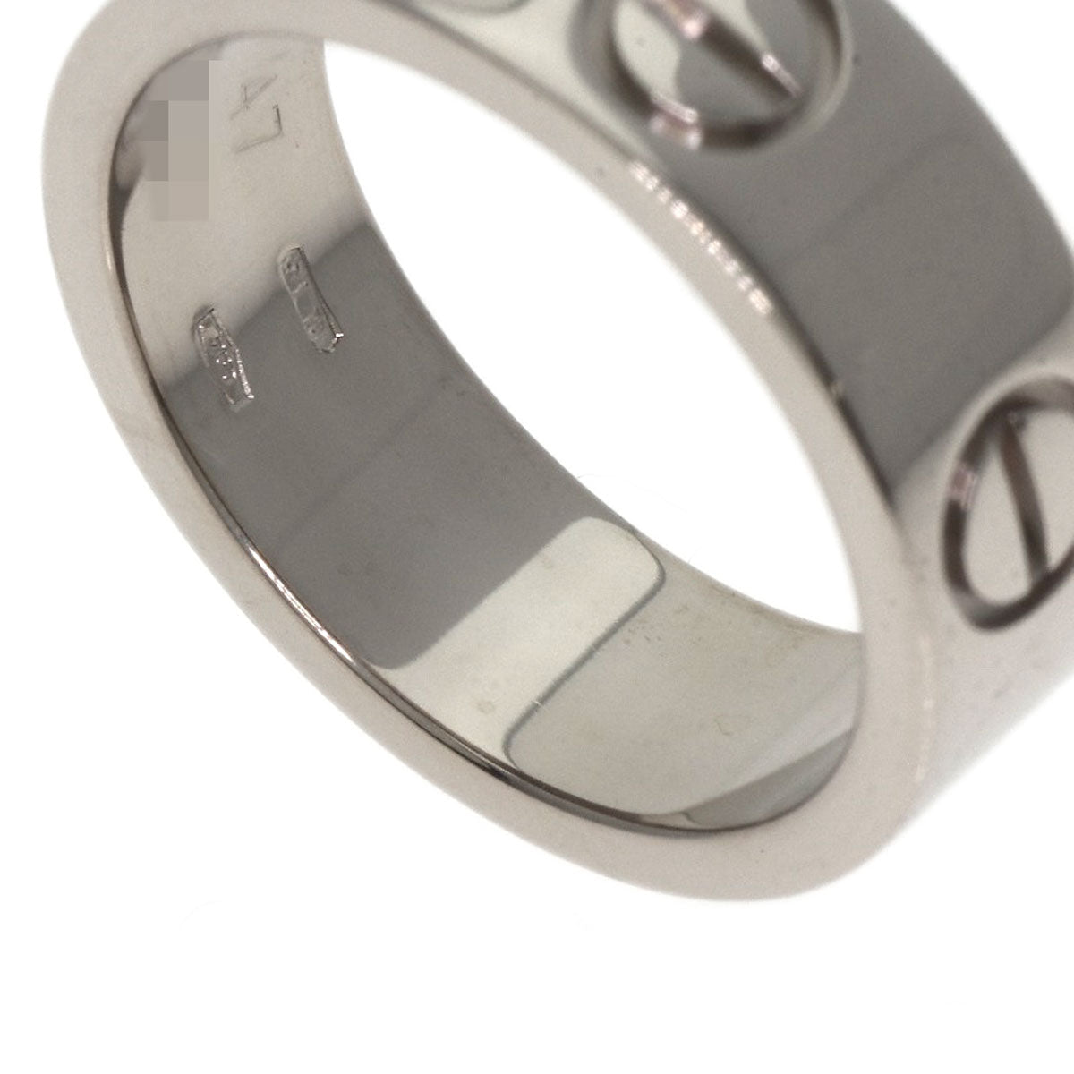 Cartier Ring K18Wg Silver Love Ring #47