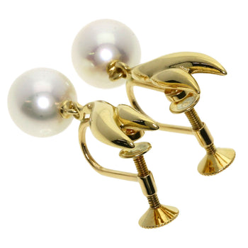 Mikimoto Earring 18K Yellow Gold Gold Pearl