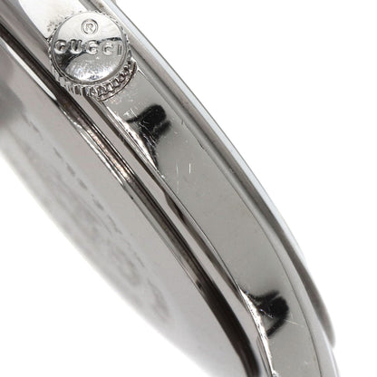 Gucci Watches Quartz 5500Xl Stainless Steel , Stainless Steel Silver Round Face Silver Dial Mens