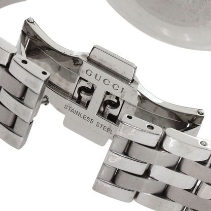 Gucci Watches Quartz 5500Xl Stainless Steel , Stainless Steel Silver Round Face Silver Dial Mens