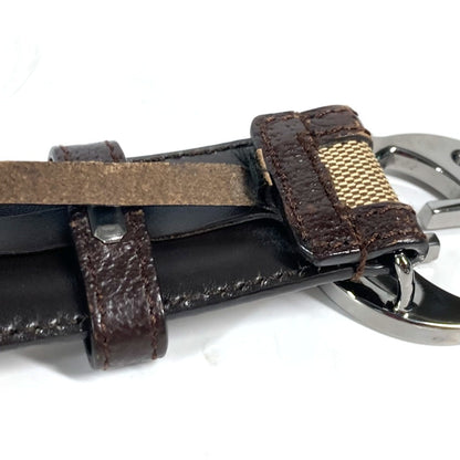 Gucci Belt 114874 Gg Canvas / Leather Beige Gg 80