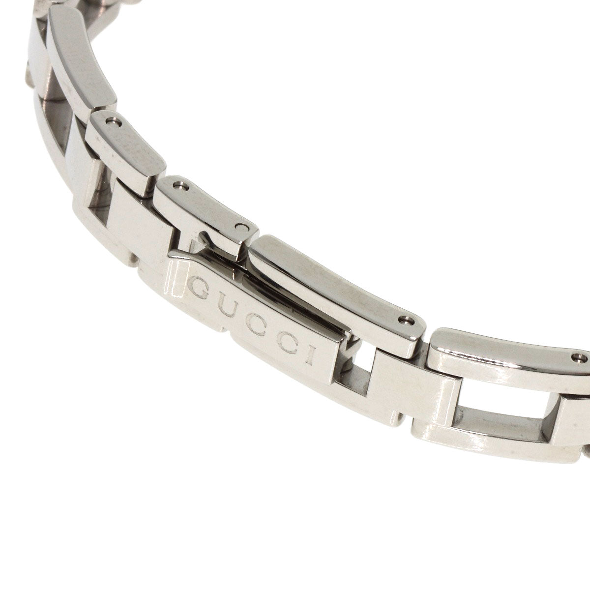 Gucci Watches Quartz 110 Stainless Steel , Stainless Steel Silver Square Face White Dial Women