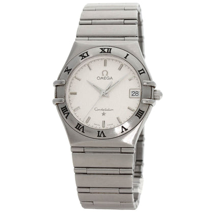 Omega Watches Quartz 1312.30 Stainless Steel , Stainless Steel Silver Constellation Silver Dial Mens