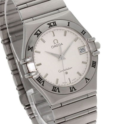 Omega Watches Quartz 1312.30 Stainless Steel , Stainless Steel Silver Constellation Silver Dial Mens