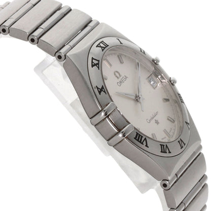 Omega Watches Quartz 1312.30 Stainless Steel , Stainless Steel Silver Constellation Silver Dial Mens
