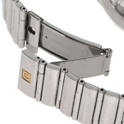 Omega Watches Quartz 1312.30 Stainless Steel , Stainless Steel Silver Constellation Silver Dial Mens