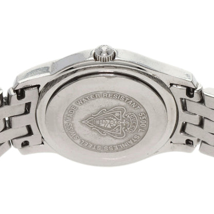Gucci Watches Quartz 5500L Stainless Steel , Stainless Steel Silver Round Face Silver Dial Women