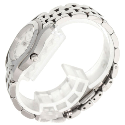 Gucci Watches Quartz 5500L Stainless Steel , Stainless Steel Silver Round Face Silver Dial Women