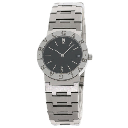 Bvlgari Watches Quartz Bb30Ss Stainless Steel Silver Bulgari Bulgari Black Dial