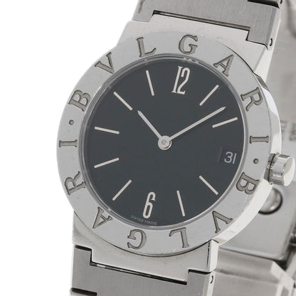 Bvlgari Watches Quartz Bb30Ss Stainless Steel Silver Bulgari Bulgari Black Dial