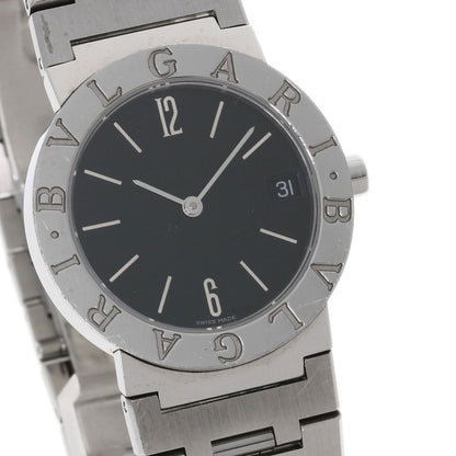 Bvlgari Watches Quartz Bb30Ss Stainless Steel Silver Bulgari Bulgari Black Dial