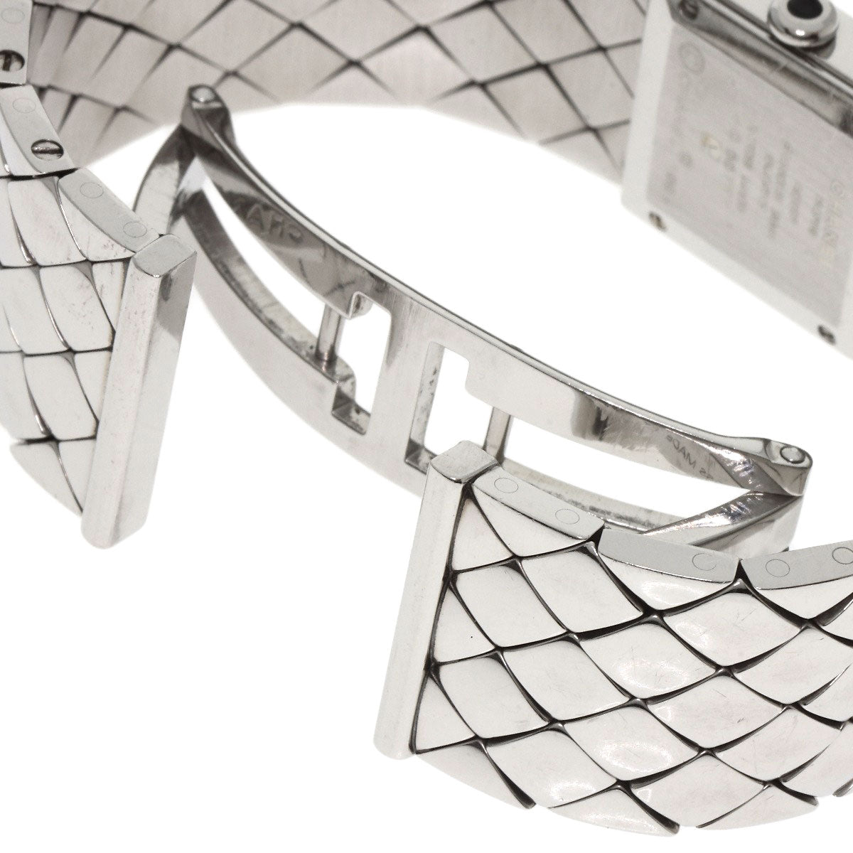 Chanel Watches Quartz H0008 Stainless Steel , Stainless Steel Silver Matrasse Black Dial Women