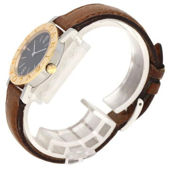Bvlgari Watches Quartz Bb26Sgld Stainless Steel, Leather, K18Yg Gold Bulgari Bulgari Black Dial