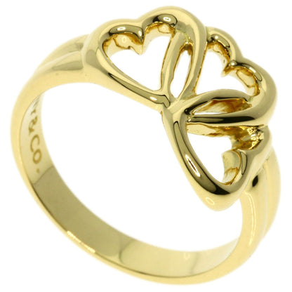 Tiffany&Co. Ring 18K Yellow Gold Gold Triple Heart Women