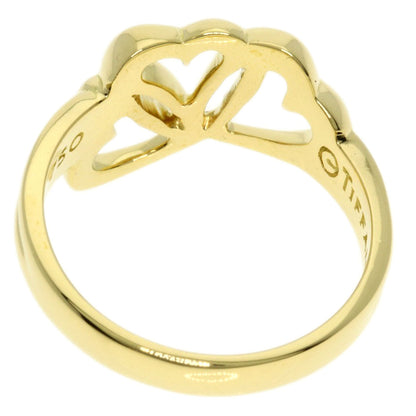 Tiffany&Co. Ring 18K Yellow Gold Gold Triple Heart Women