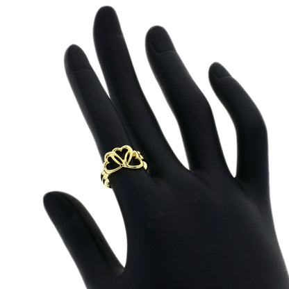 Tiffany&Co. Ring 18K Yellow Gold Gold Triple Heart Women