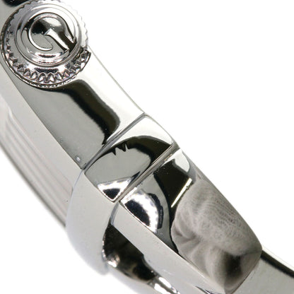 Gucci Watches Quartz 6800L Stainless Steel , Stainless Steel Silver Square Face Shell Dial Women
