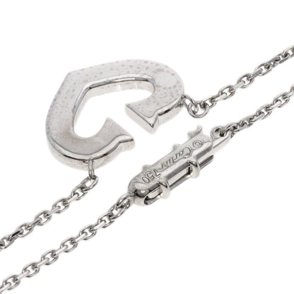 Cartier Necklace K18Wg Silver C Heart Women