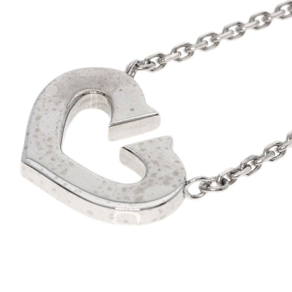 Cartier Necklace K18Wg Silver C Heart Women