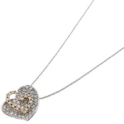 Select Jewelry Necklace K18Pg , K18Wg Silver Diamond Women