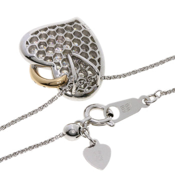 Select Jewelry Necklace K18Pg , K18Wg Silver Diamond Women