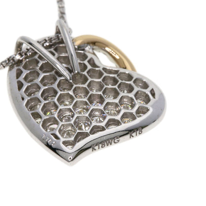 Select Jewelry Necklace K18Pg , K18Wg Silver Diamond Women