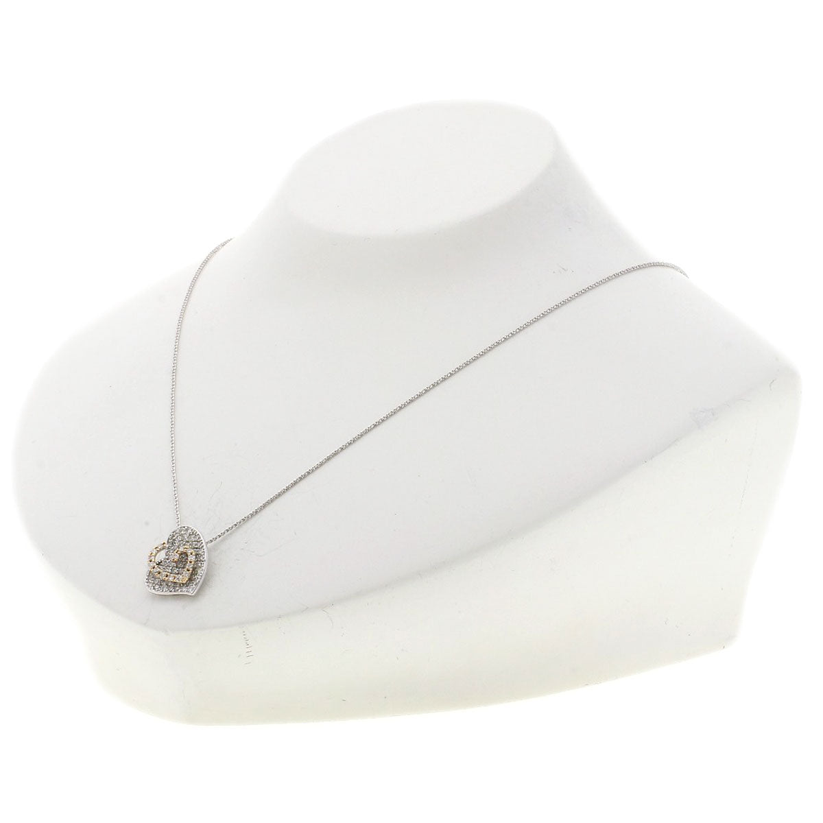 Select Jewelry Necklace K18Pg , K18Wg Silver Diamond Women