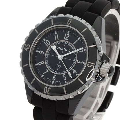 Chanel Watches Quartz H0681 Ceramic, Rubber Black J12 1.3" Black Dial Women