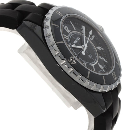 Chanel Watches Quartz H0681 Ceramic, Rubber Black J12 1.3" Black Dial Women