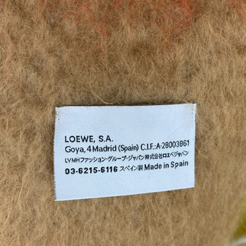 Loewe Scarf Wool, Nylon, Mohair Blue Anagram Multicolored Mohair Stole Mens