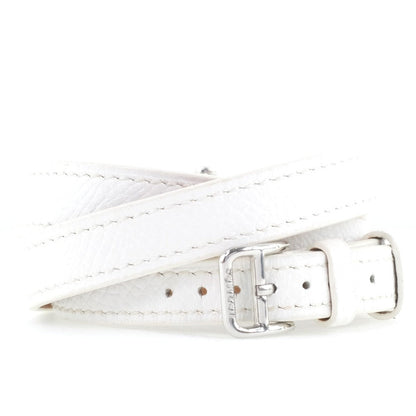 Hermes Watches Quartz Me2.112 Stainless Steel , Leather White Triple Tour Medor Rock White Dial