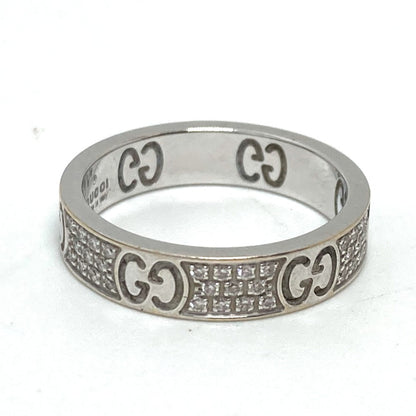 Gucci Ring K18Wg Silver Diamond Icon Stardust Women 12