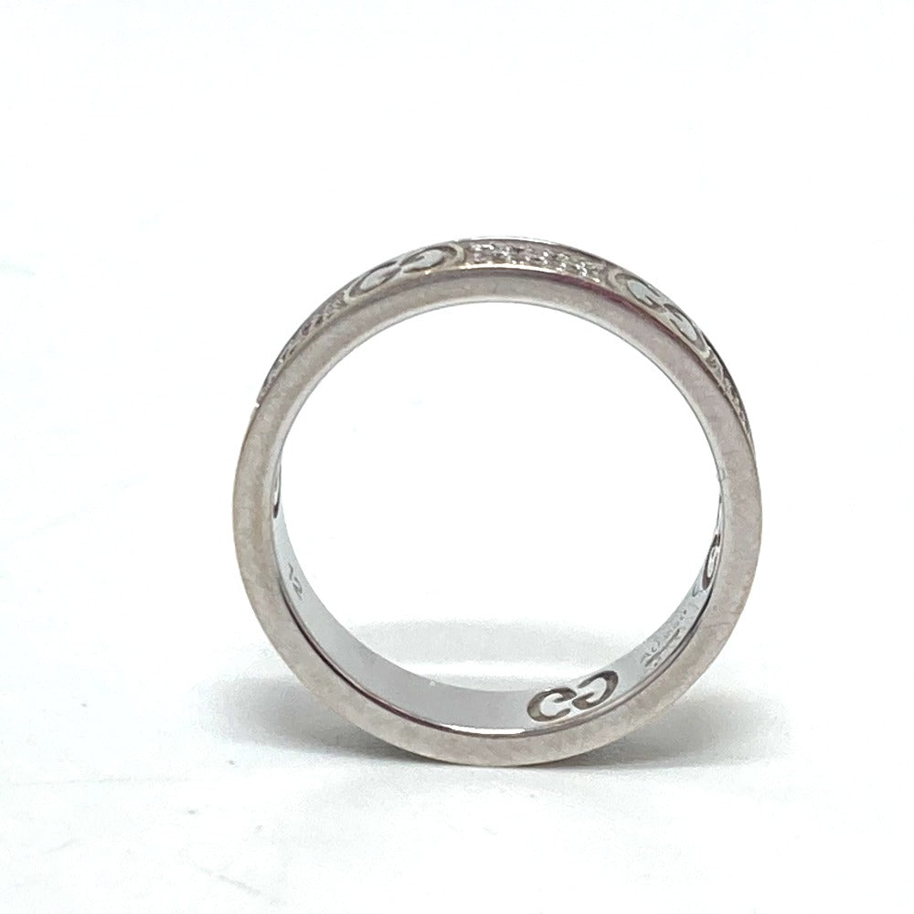 Gucci Ring K18Wg Silver Diamond Icon Stardust Women 12