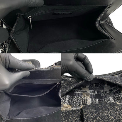 Chanel Shoulder Bag Tweed, Lambskin Multicolor Coco Mark Women