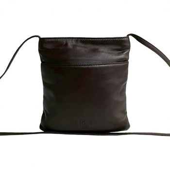 Loewe Shoulder Bag Leather Brown Anagram Logo Women