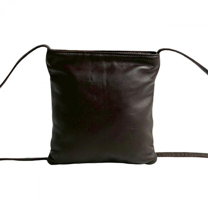 Loewe Shoulder Bag Leather Brown Anagram Logo Women