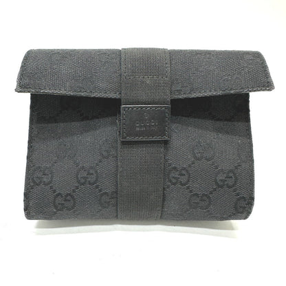 Gucci Pouch 39.0911 Gg Canvas Black Gg Cosmetics Pouch Women